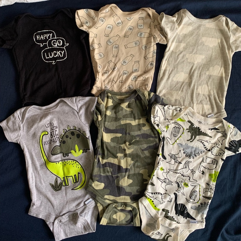 Multi 6 pack of onsies
